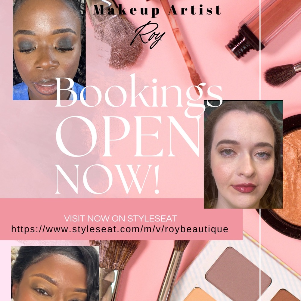 Hi I’m Roy the  Beauty Advisor & MUA. visit my website on styleseat link in bio